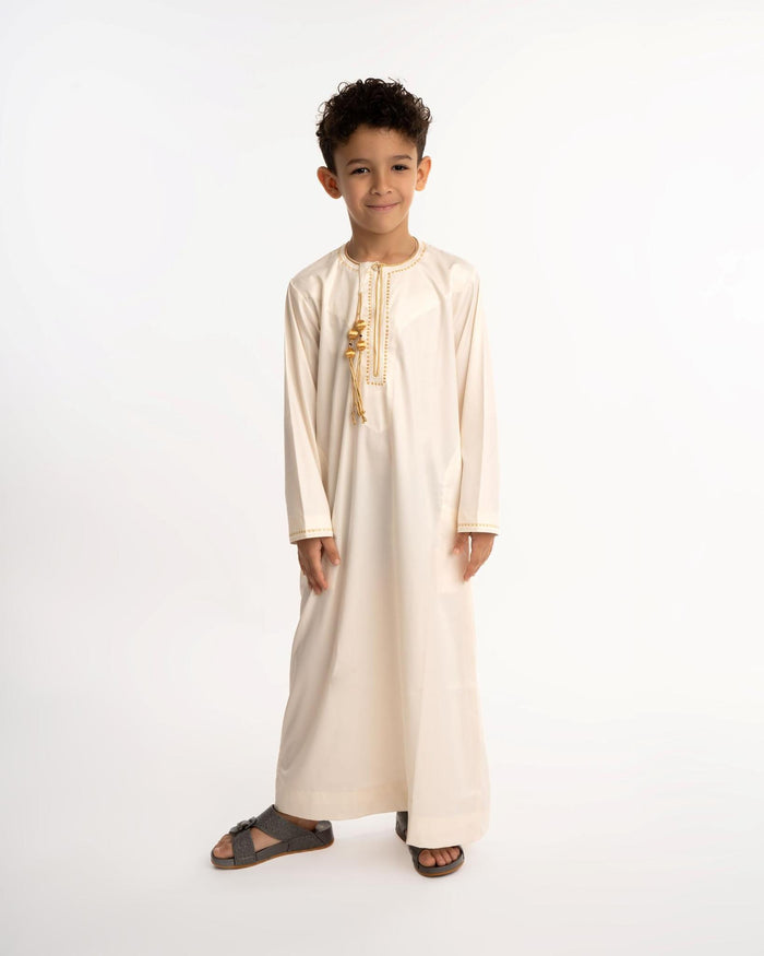 Omani Gold Kandora - Kids