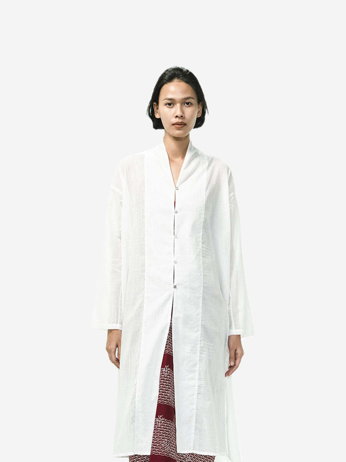 "Ombak Laut" - Kebaya Panjang See-Through