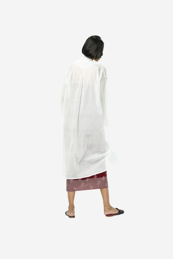 "Ombak Laut" - Kebaya Panjang See-Through