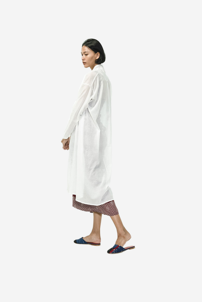 "Ombak Laut" - Kebaya Panjang See-Through