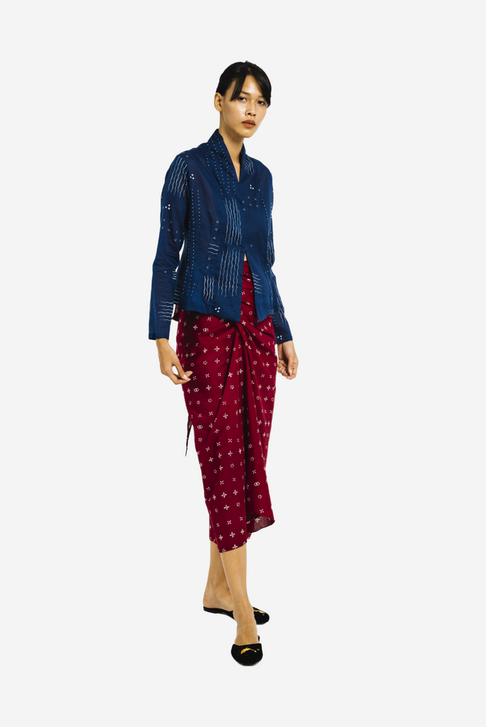 "Ombak Laut" - Kebaya Pendek