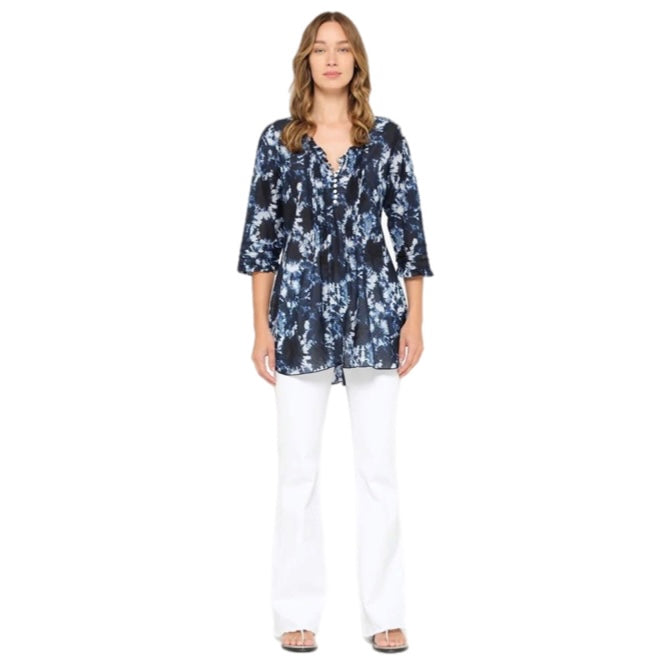 One Season Shibori Poppy Top
