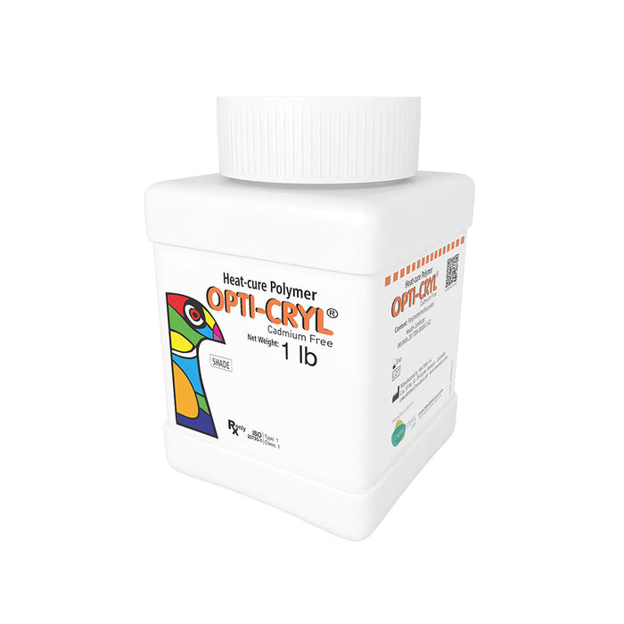 Opticryl Heat Cure Meharry Powder 1 LB and 5 LB.