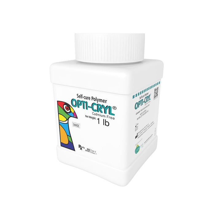 Opticryl Self Cure Original Powder 1LB and 5LB.