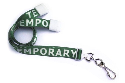 Orange Pre-Printed "Event Staff" 5/8" (16 MM) Flat Breakaway Lanyard with Swivel Hook, 2138-5200, Qty = 100