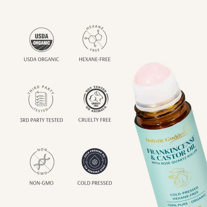 Organic Castor Oil Roll-on With Frankincense