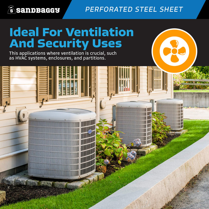 24" x 24" perforated metal sheet - HVAC