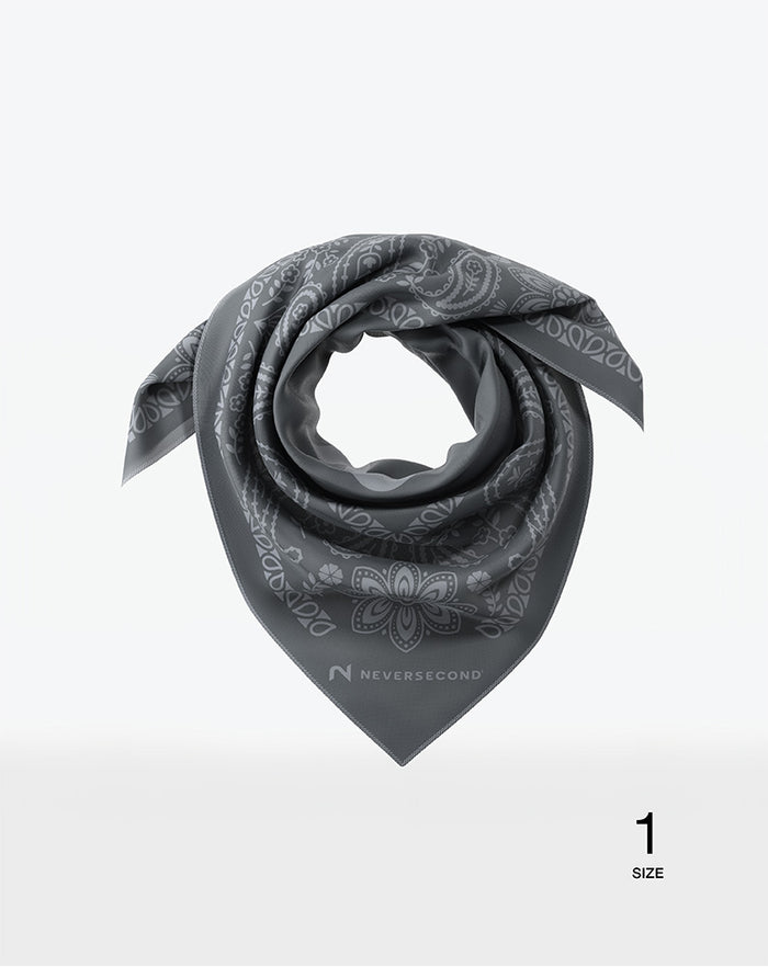 Performance Bandana Paisley Dark Gray