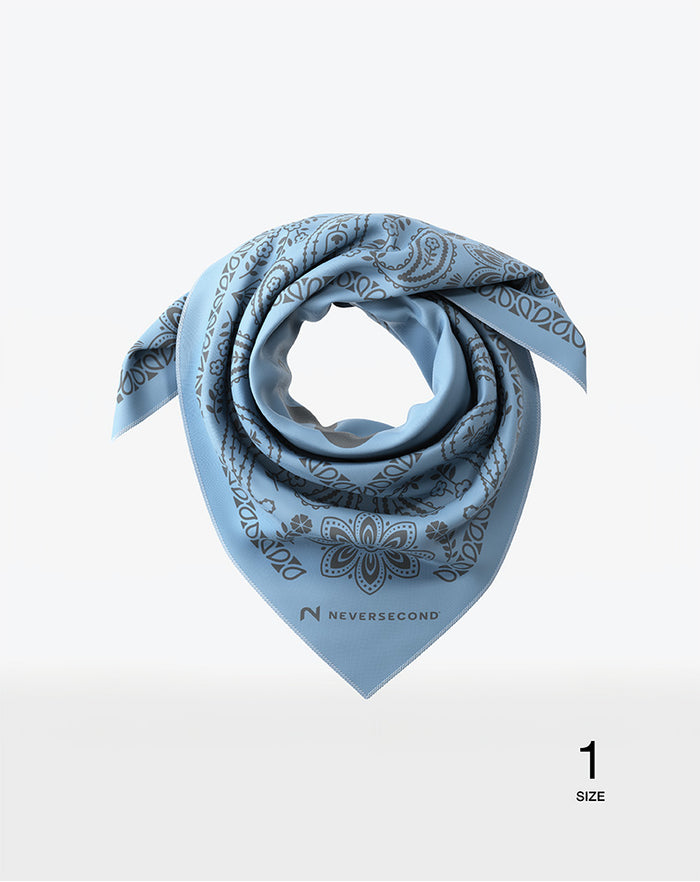 Performance Bandana Paisley Pale Blue