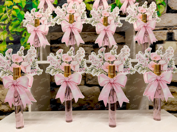 Personalized Floral Body Mist Favors | Birthday | Retirement Party, Anniversary, Party Guest Gift