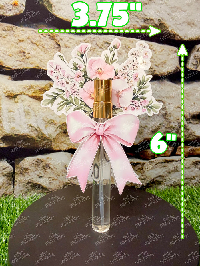 Personalized Floral Body Mist Favors | Birthday | Retirement Party, Anniversary, Party Guest Gift