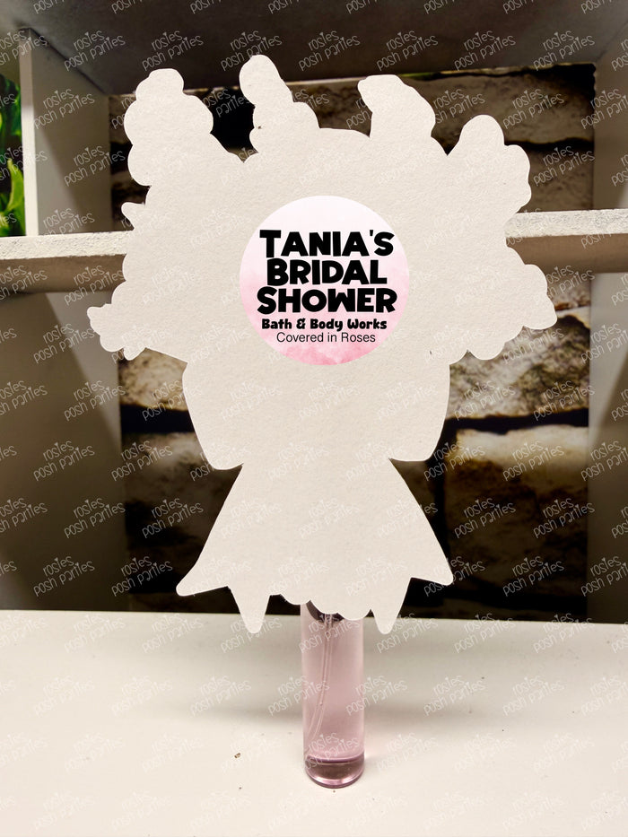 Personalized Floral Body Mist Favors | Birthday | Retirement Party, Anniversary, Party Guest Gift