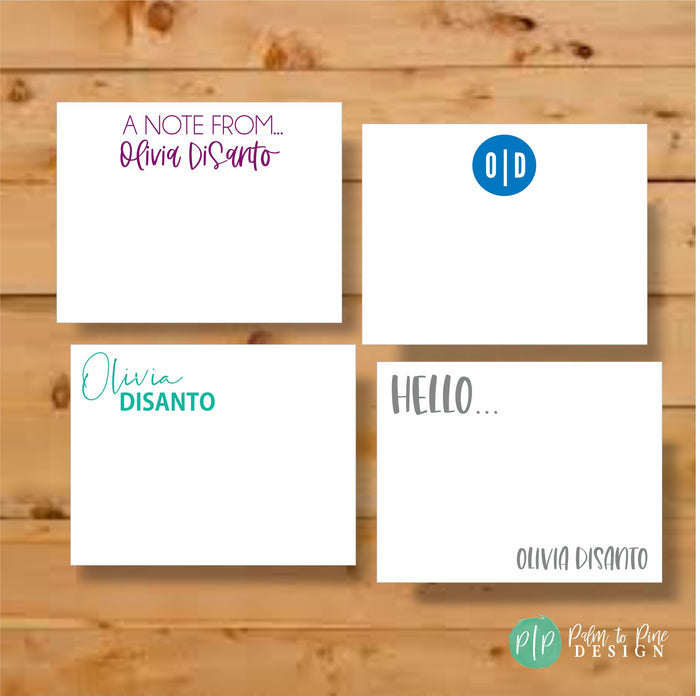 Personalized Stationery Note Cards