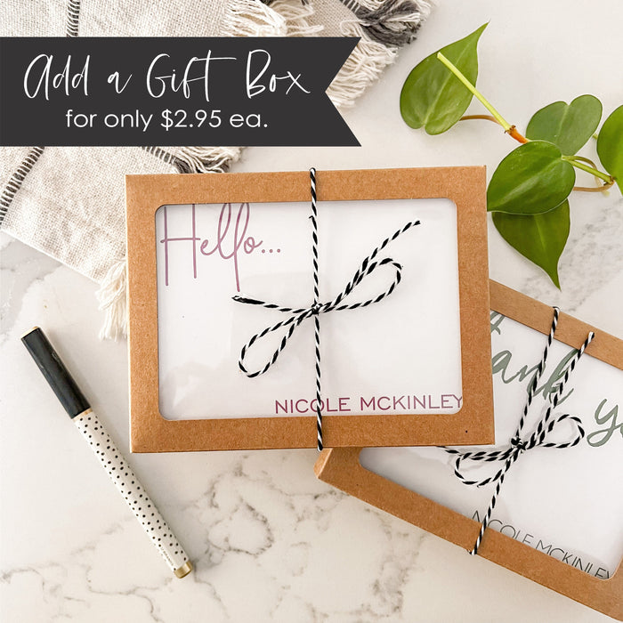 Personalized Stationery Set with Envelopes