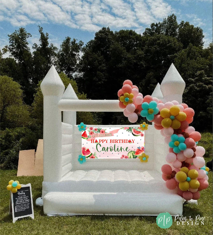 Personalized Watermelon Birthday Banner