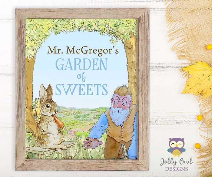 Peter Rabbit Party Signs - Sweet Treats