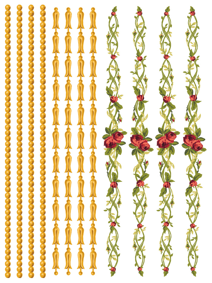 Petite Fleur Red Paint InLay by IOD
