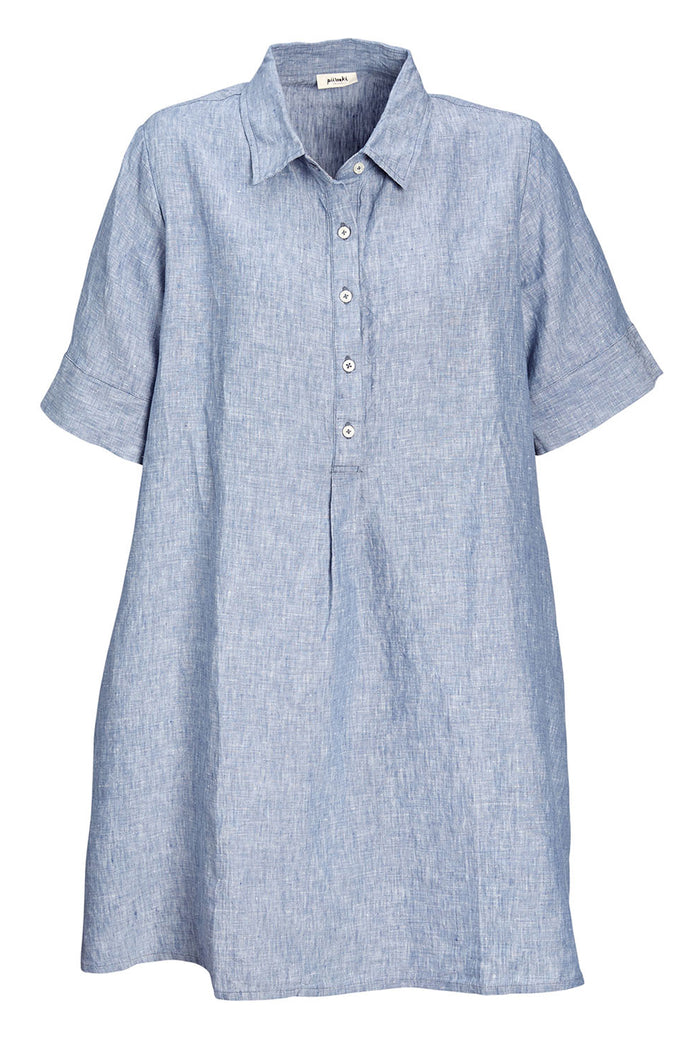 Piironki Helsinki Linen Blue Vilma Dress