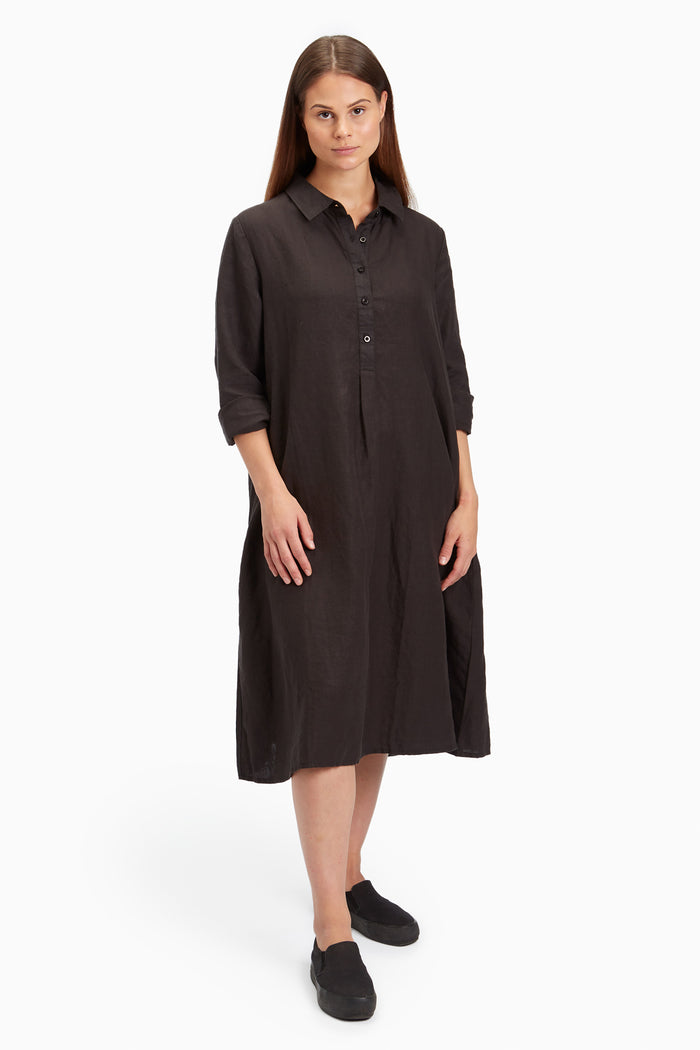 Piironki Helsinki Linen Sofia Black Dress