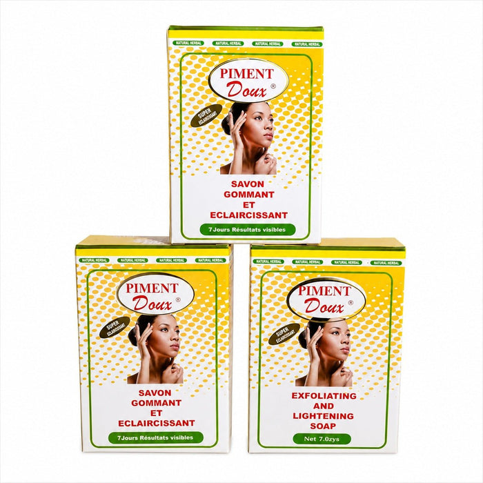 Piment Doux Soap 3-Pack | Authentic Exfoliating Care - Yado African & Caribbean Market