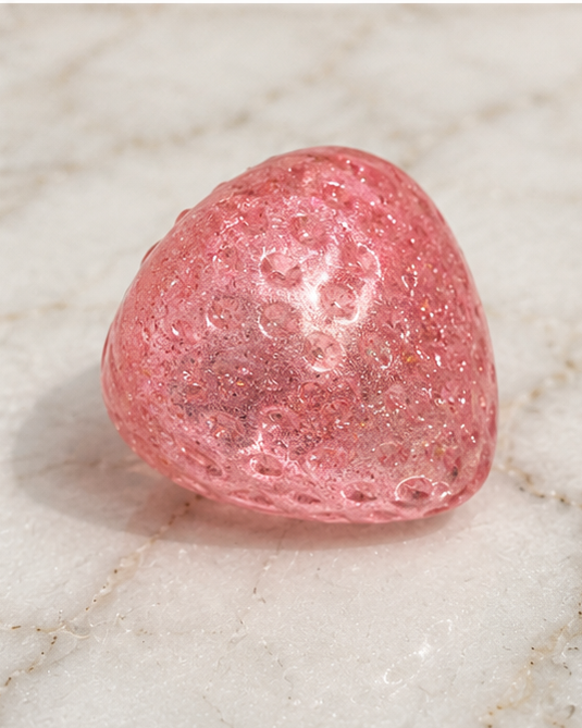 Pink Strawberry Squishy