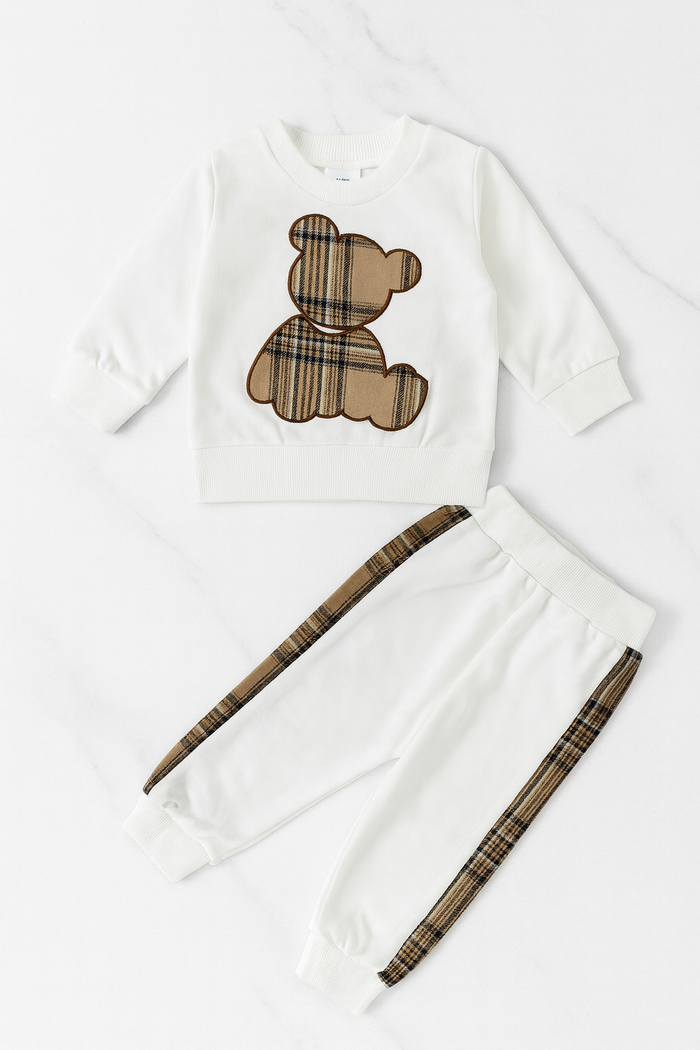 Plaid Teddy Bear Set
