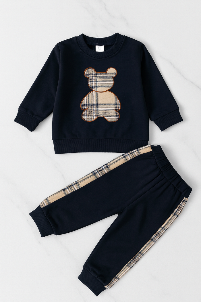 Plaid Teddy Bear Set