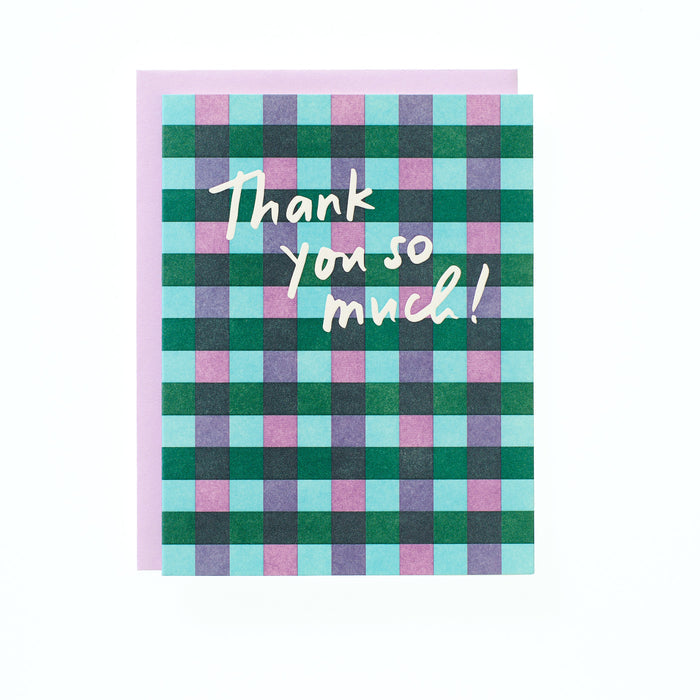 Plaid Thank You