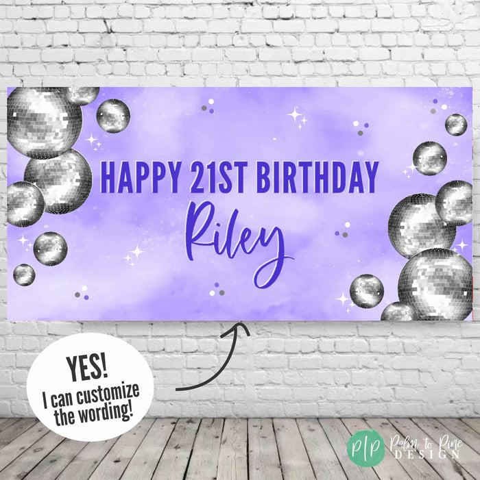 girls birthday banner