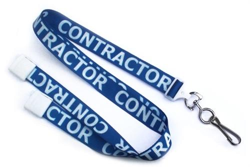 Purple Pre-Printed "Volunteer" 5/8" (16 MM) Flat Breakaway Lanyard with Swivel Hook, 2138-5230, Qty = 100