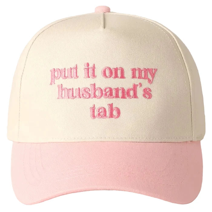 "Put It On My Husbands Tab" Trucker Hat