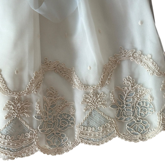 Rafa Light Blue/Beige Lace Gown