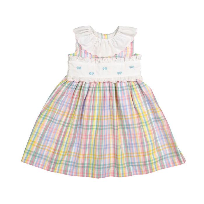 Rainbow Gingham Girl Dress