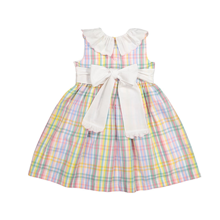 Rainbow Gingham Girl Dress