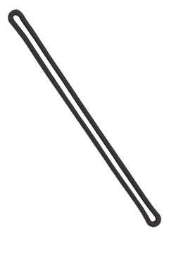 Red 6" Plastic Loop Strap - 2410-2006, Qty = 100
