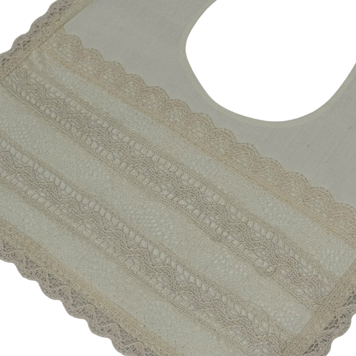Regina Ivory Lace Bib