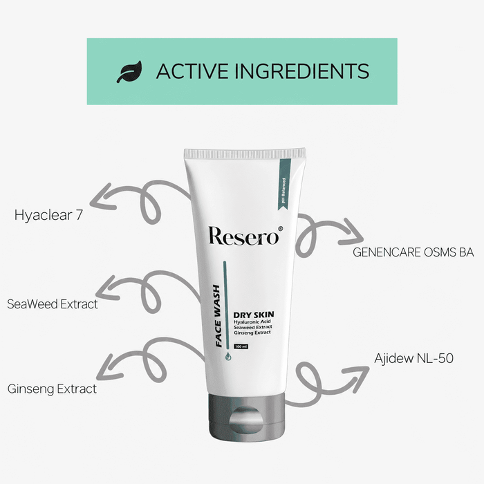 Resero Face Wash Gel For Dry Skin 100ml