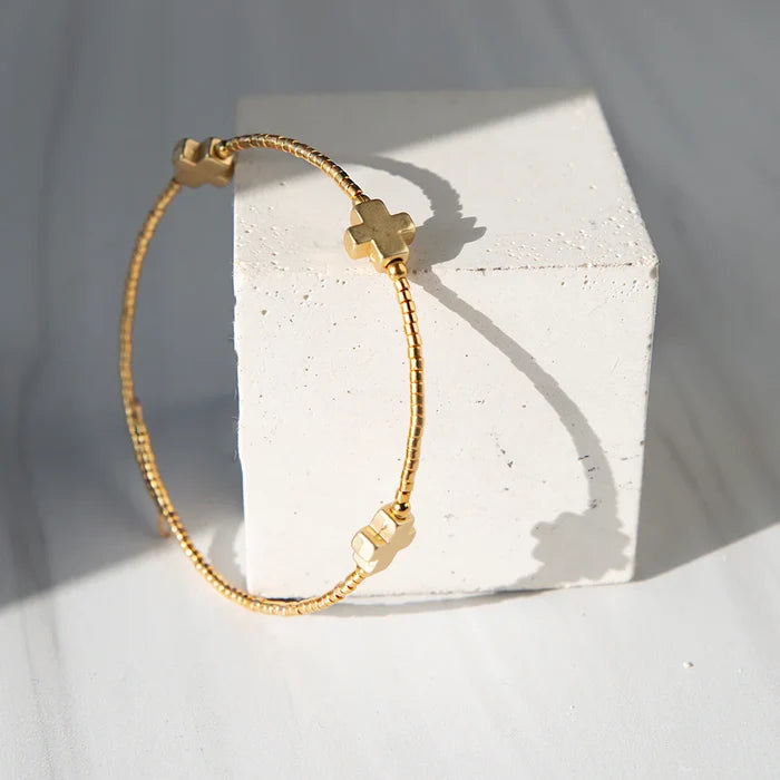 RESTOCK :: Faithful Bangle- Gold