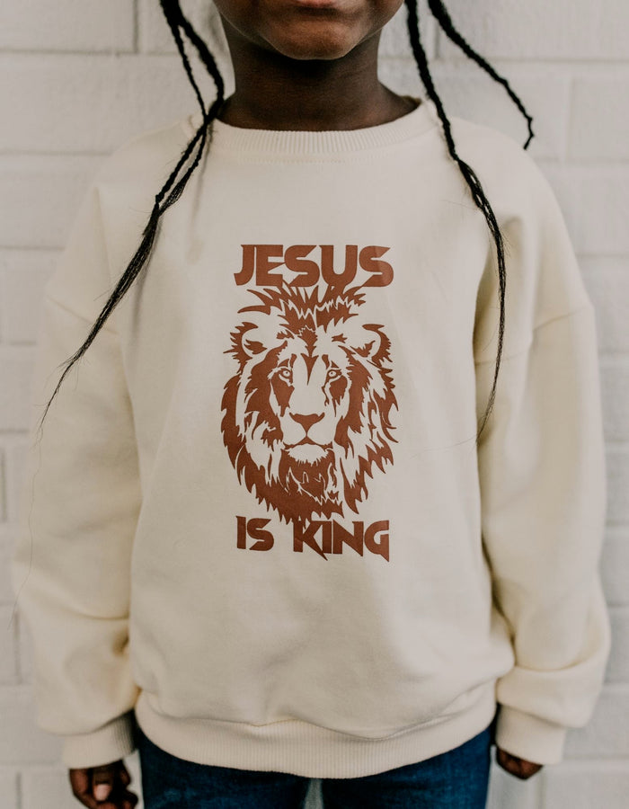 RESTOCK :: Jesus Is King Toddler Crewneck