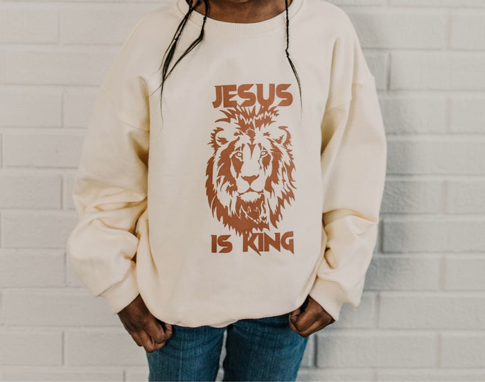 RESTOCK :: Jesus Is King Toddler Crewneck