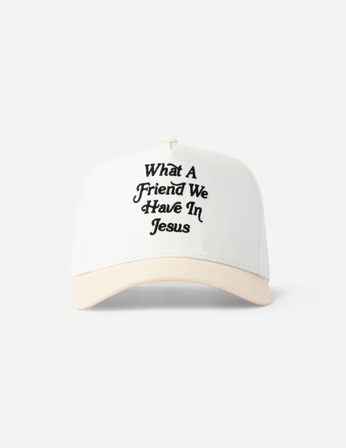 RESTOCK :: What A Friend In Jesus Trucker Hat