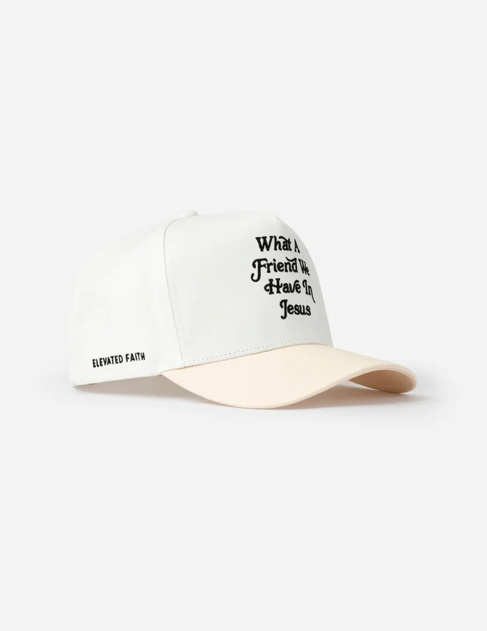 RESTOCK :: What A Friend In Jesus Trucker Hat