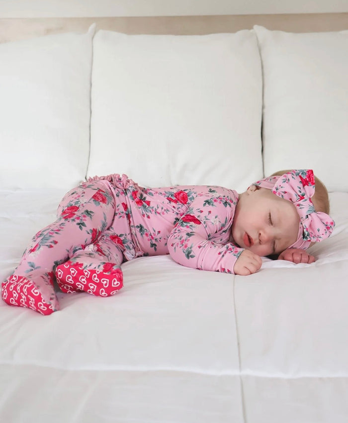 Rosalina Ruffled Zippered Footie