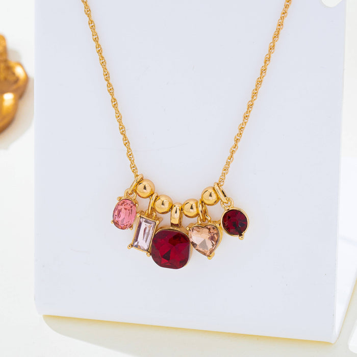 Rosé Glow Charm Necklace
