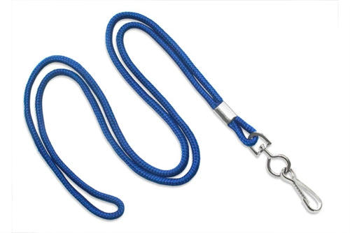 Round 1/8" (3 MM) Lanyard with Nickel-Plated Steel Swivel Hook, Qty = 100