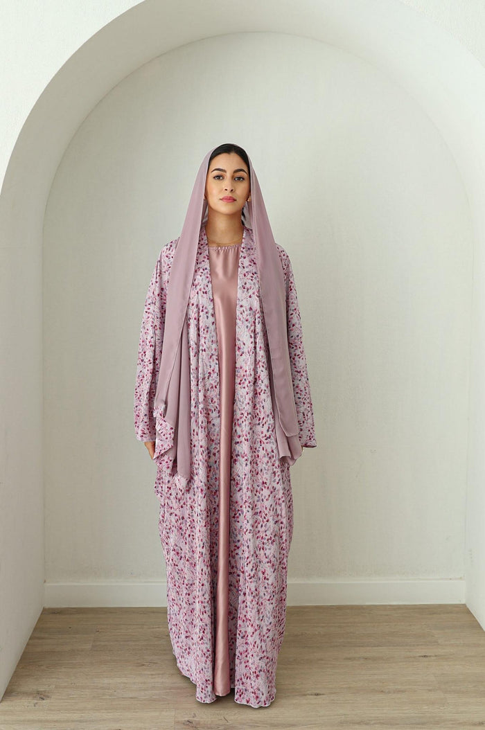 Ruba Printed Abaya -Floral