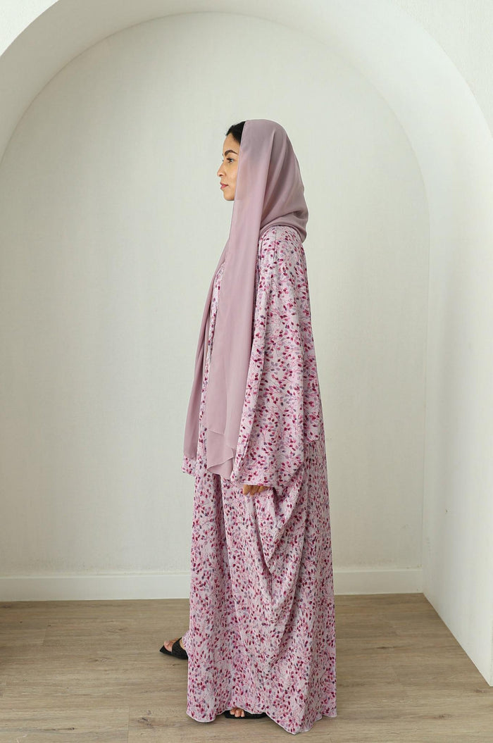 Ruba Printed Abaya -Floral