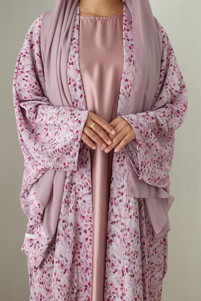 Ruba Printed Abaya -Floral