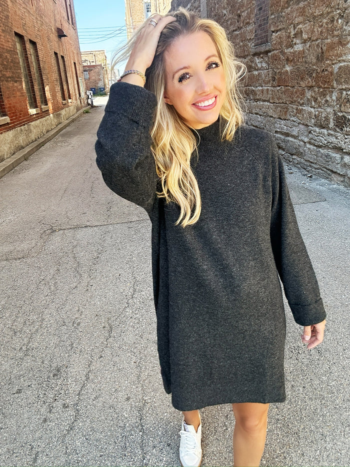Sadie & Sage Carson High Neck Sweater Dress