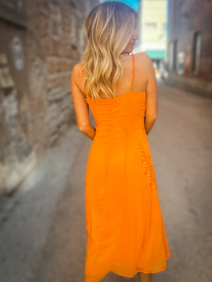 Sadie & Sage Prickly Petal Midi Dress